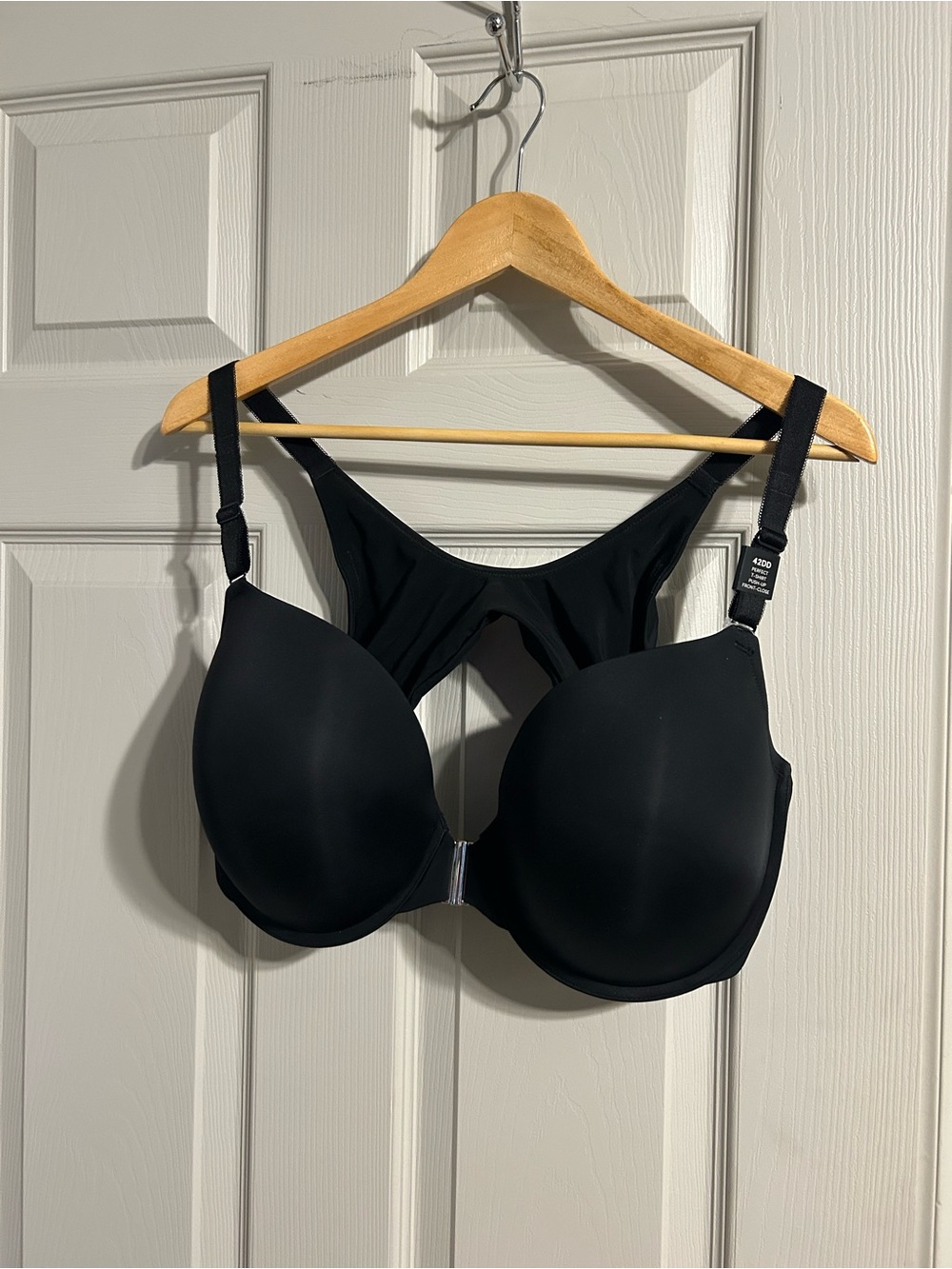 torrid Black Front-Close Racerback T-Shirt Bra